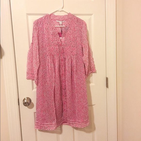 DVF Layla Dress in Pink Flora-Print NWT Sz 2 - Picture 1 of 4